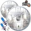Wipac Fari Alogeni A Cristallo H4 Rotondi 7" Non Pilot Per Land Rover Defender 90 110