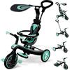 GLOBBER - Triciclo 4 in 1 - Verde menta