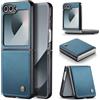 oiysrtoc Cover per Samsung Galaxy Z Flip 6/7 FE in Pelle PU Premium, Portafoglio con 3 Fessure Carte e Supporto, Blocco RFID, Chiusura Magnetica Custodia Samsung Galaxy Z Flip 7 FE / 6E, Blu