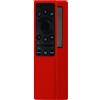 Generico Custodia per Samsung TV bn59-01357a/01363L/01364A, telecomando solare in silicone Shell, copertura protettiva Sleeve, Custodia di ricambio con Lanyar (rosso)