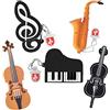 leizhan 8GB*5 USB Chiavette Usb Pendrive Note/Piano/Sassofono/Violino/Cello, famiglia del bambino（8GB*5，Strumenti Musicali）