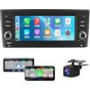 Hexinex Autoradio 1 DIN per Fiat Grande Punto (2005-2012) 6,86 Android 15 Car Radio con Bluetooth Wireless CarPlay Android Auto WIFI GPS FM RDS Comandi al volante Telecamera posteriore (2GB+64GB)