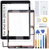 H&LYCYJ Touch Screen per iPad 5th (2017) 9.7 pollici A1822 A1823 Touch Screen Digitalizzatore Vetro Schermo di Ricambio Assembly with Kit (Nero con Pulsante Home, No LCD)