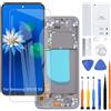 H&LYCYJ Display per Samsung Galaxy S23 FE 5G TFT S711B S711B/DS S711U1 - Kit di ricambio per schermo LCD (nero con cornice, senza impronte digitali