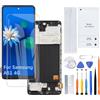 H&LYCYJ Schermo LCD per Samsung Galaxy A51 4G TFT A515F A515F/DSN A515F/DS Kit di montaggio con cornice (senza impronte digitali
