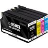 PZPSEQGM Cartuccia d'inchiostro 950XL 951XL 950 951 XL compatibile con stampante HP Officejet Pro 8100 8600 8610 8615 8620 8630 8640 8625 8660