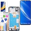 HLYGZX Display di ricambio per schermo LCD Honor X7a, RKY-LX1 RKY-LX2 RKY-LX3 Display Touch Digitizer Assembly Kit parti di riparazione (nero con cornice)