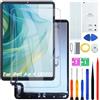 H&LYCYJ Display Schermo per iPad Air 4 2020 nero A2324 A2072 A2325 A2316 | Trarre set di strumenti, IPS LCD, HD Display, sostituire lo schermo