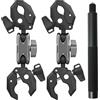 NEOSOU - Kit per Motocicletta, Supporto per Manubrio per Insta360 X5 X4 X3 Go 3S Ultra DJI Osmo 360 Nano Pocket 4 3 con Bastone Selfie Invisibile da 100cm, Morsetto per Polo per Accessori per Sellino