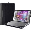 xisiciao Custodia per computer portatile Lenovo Yoga Slim 7 14IMH9 e per Slim 7i Gen9 da 14, in pelle PU, accessorio con presa d'aria termica e portapenne (grigio scuro)