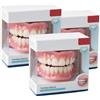 Generico Set multifunzionale di protesi dentarie in silicone modellabile, protesi dentarie, set di protesi in silicone modellabile, set completo di protesi dentarie, facile da usare (3pcs)