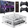 Generic Console di gioco retrò con memoria da 256 GB e oltre 117.000 giochi precaricati, 2 controller wireless, compatibile con PS1/PSP/MAME, per uscita TV HD/AV 4K
