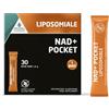 PromoPharma S.p.a. NAD+ Liposomiale Pocket - Integratore Antiossidante Orosolubile con NAD+ Liposomiale e Vitamina B3 (Niacina) per Stanchezza - Gusto Melograno - Senza Glutine e Senza Zucchero - 30 Stick da 1,5 g