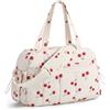 BAGSMART Borsone sportivo da donna, borsa da viaggio da 24 l, impermeabile, borsa da viaggio, bagaglio a mano, palestra, clinica, borsa ospedale, borsa in PVC per fitness, nuoto, Rosso ciliegia, S