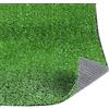 EffeDecor Prato Sintetico Drenante Tappeto Erba Finta Verde 8/13/25/35/40/50mm Manto Erboso Calpestabile per Ambienti Esterni,Giardino,Terrazzo,Balcone (Rotolo 1x20 MT (20 Mq), Spessore 8 mm)