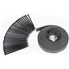 IDMarket - Bordature per prato flessible 10 mt grigio antracite altezza 5 cm + 30 picchetti