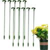 Ruwshuuk Pali per piante da interni, 10 x pali per fiori da giardino, riutilizzabili, per giardino, orchidea, rosa, , giglio, serra, balcone