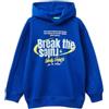 United Colors of Benetton Maglia C/CAPP. M/L 3J73C205C Felpa con Cappuccio, Blu, 150 cm Bambino