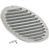 Steinberg14 Griglia di Ventilazione Rotonda 160mm - Lamiera Zincata con Zanzariera - Copertura di Ventilazione - Registro di Scarico Aria