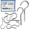 NietFullThings Ganci a Vite per Legno Acciaio Inox V2A Ø 2,9 mm - 40 mm - 10 Pezzi - Ganci per Appendere