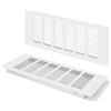 Jesustree Griglia di Ventilazione argento, Griglia di Aerazione Può Aiutare a Ventilare l'armadio Rettangolare da 100 x 250mm Armadi e Vamere da Letto Con Viti per Armadi Porte Scarpiere Cassettiere (2 Pezzi)