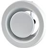Steinberg14 Valvola a Disco Regolata - Diffusore Rotondo da Soffitto - Griglia di Ventilazione in Metallo (Bianco, ‎Ø 80mm)