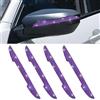 MINGZAIQIPEI 4 PZ Protezione antigraffio con bling diamantato per maniglia porta auto, universale per tutte le auto, SUV, specchietto retrovisore laterale, protezione per bordo porta auto adatta per donne (viola)
