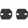 PTWOIXMBG Decorazione for la Copertura della Fibbia di bloccaggio della portiera Compatibile con Gli Accessori for Auto ABS Mustang 2015-2022(Carbon Fiber Look)