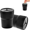 EZVEZS 2 portamonete auto, porta monete per auto, porta monete per auto, porta monete universali, per auto, monete, mini portapenne, in PVC, colore nero