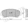metelligroup 22-0792-0 Pastiglie Freno Anteriori E Posteriori, Made in Italy, Pezzo di Ricambio per Auto/Automobile, Kit da 4 Pezzi, Certificate ECE R90, Prive di Rame