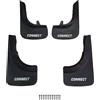 accessorypart Compatibile con Ford Connect 2002-2024 Parafanghi Anteriori e Posteriori Set del Veicolo 4 Pezzi Nero