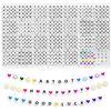 ARTDOT 1400Pcs Perline Lettere Alfabeto A-Z Lettere per Braccialetti 7 X 4 mm Kit Braccialetti Fai Da Te Bambina, Friendship Bracelet Kit per Braccialetti e Collane Regalo di Compleanno