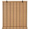 Solagua Tenda a Rullo in bambù, Tenda Pieghevole, Tapparella Avvolgibile per Porte e Finestre, largh. x lungh.= (A.90 x L.225 cm, Marrone)