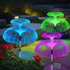 nnOuOnn Confezione da 3 luci solari da giardino impermeabili per esterni, 2025, ornamenti da giardino a forma di medusa, LED con 7 colori cangianti, luce multicolore per esterni, vialetti, decorazioni per