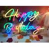 Ulalaza LED RGB Neon Sign for Wall Party Decor Camera da letto Room Bar Wedding Home Birthday Art Decoration Natale con catena USB 5v Remote Control 57 * 37CM