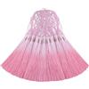Aokbean 50 mini nappe in seta per artigianato fai da te segnalibro carino creazione di gioielli con perline, orecchini per ragazze, portachiavi, laurea, piccole chiavi, nastro lungo tessuto da cucire
