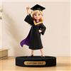 AGEUIRPOD Statuetta Laurea Personalizzata con Foto, Regalo Laurea per Donna Uomo Bomboniere 2D Figurine Decorazioni Per La Laurea Feste, Regalo Maestra (Donna)