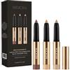MERODA Mini Eye Shimmer Kit - Set di 3 matite ombretto crema - Impermeabili a lunga durata e resistente alle sbavature - 2 in 1 evidenziatore & trucco occhi - Colori: mauve, champagne, perla
