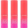 Catrice Cosmetics Catrice Colour Flush pH-Reactive Multi Stick, Blush, n. 010, rosa, abbinamento colore, risultato istantaneo, naturale, per pelli secche, vegano, senza olio, profumo, senza alcool, confezione da 3 (3 x