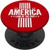 Novelty July 4th Tees America Terra dei Liberi PopSockets PopGrip Adesivo