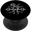 Ow Ow Ow Stickman Chronic Pain Awareness Ow Ow Ow Funny Stickman Humorous Consapevolezza del dolore cronico PopSockets PopGrip Adesivo