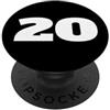 NUMBER 20 MERCH Numero 20 Twenty Sports Team Stampa frontale Compleanno abbinato PopSockets PopGrip Adesivo