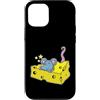 cheese milk curd milk product dairy Holl Custodia per iPhone 12/12 Pro Topo in un pezzo di formaggio