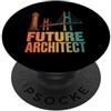 Architect Student Vintage Structural Eng Divertente futuro architetto dicendo moderno Tower Bridge PopSockets PopGrip Adesivo