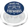 Patriotic USA America Anniversary Pride Fatto per fuochi d'artificio festa patriottica celebrazione PopSockets PopGrip per MagSafe