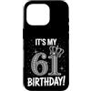Funny Birthday Gifts for Men Women 61th Custodia per iPhone 16 Pro È il mio 61° compleanno regali per uomini donne 61 anni