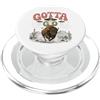 Desert UFO Rodeo Buffalo Gotta Go UFO Alien Desert Design Western Humor PopSockets PopGrip per MagSafe