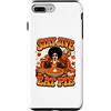 Disegni di maree e pini nomadi Custodia per iPhone 7 Plus/8 Plus Stay Jive Eat Pie Retro Turchia anni '70 Divertente