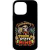 Agave After Dark Co. Men Women Custodia per iPhone 14 Pro Max Tequila State of Mind Sugar Skull Fiesta Bere Umorismo