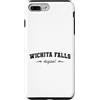 Wichita Falls Texas Original Vintage Ret Custodia per iPhone 7 Plus/8 Plus Nome originale Wichita Falls Texas Retro città natale Wichita